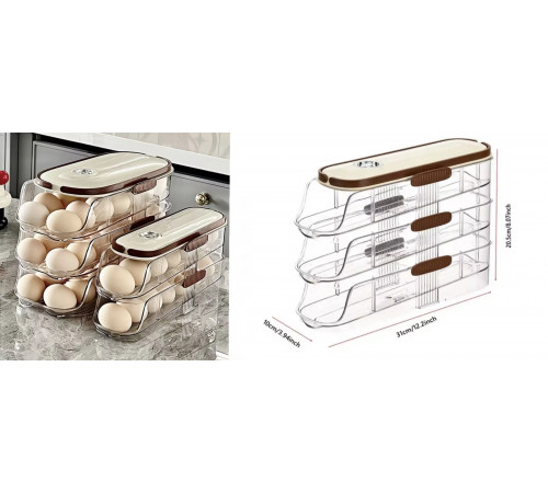 Полиця Підставка для яєць 3 полички Egg rack 134 (10)