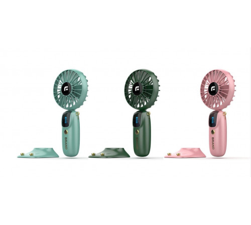 Вентилятор міні з підставкою для телефону та дисплеєм Mini fan 892 HH-F10(60)