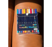 Акварельные маркеры Acrylic marker на 24 шт 48 цветов 	 1188-24 (80)