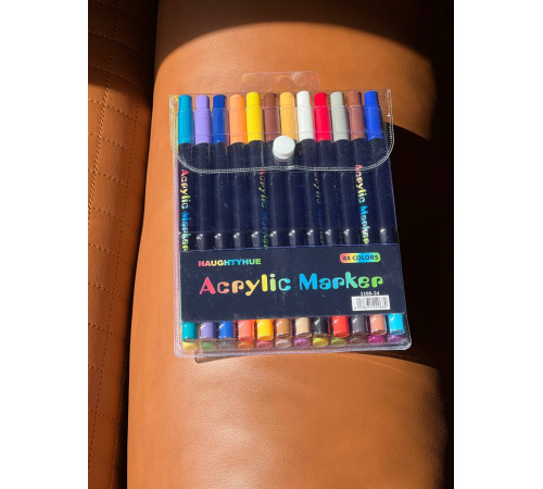 Акварельные маркеры Acrylic marker на 24 шт 48 цветов 	 1188-24 (80)