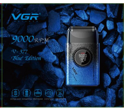 377  VGR     Тример для волос   шейвер hair clippers   V-377       V-377 BLUE      (40)