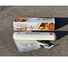 Вакуумний пакувальник, побутовий автоматичний апарат NEW БІЛИЙ (40)