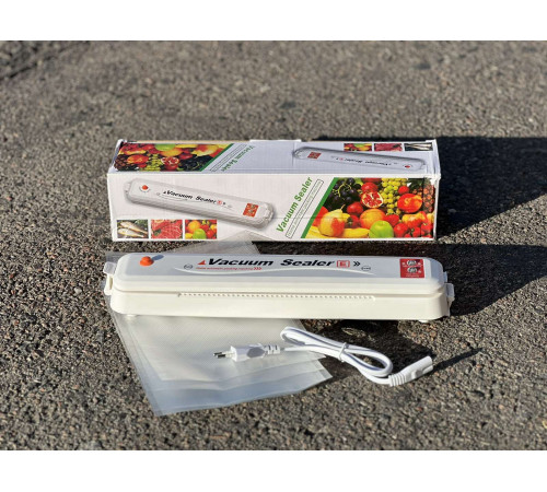 Вакуумний пакувальник, побутовий автоматичний апарат NEW БІЛИЙ (40)