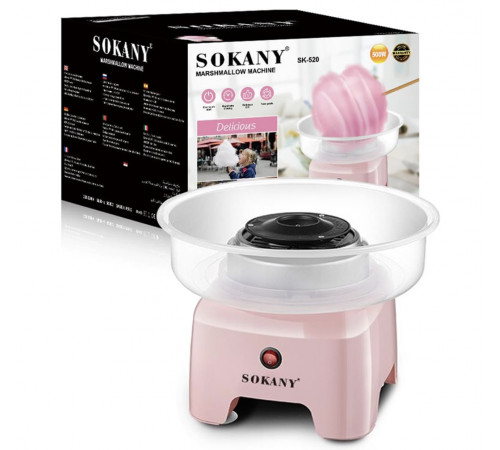 Апарат для приготування цукрової вати Sokany SK-520 PINK (8)