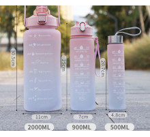 Пляшка для води 3 в 1 об'ємом 2 літри, BOTTLE 264 (48)