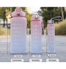 Пляшка для води 3 в 1 об'ємом 2 літри, BOTTLE 264 (48)