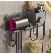 Настінний Тримач для фена з органайзером Storage Shelf -74-20-50PCS (50)