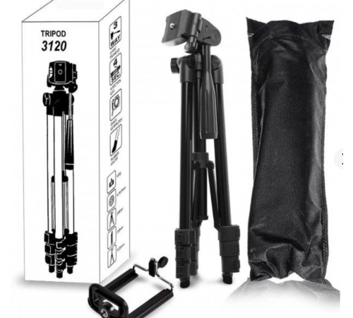 Штатив універсальний 1.02м для фотоапарата та телефону трипод металевий TRIPOD 3120 (40)