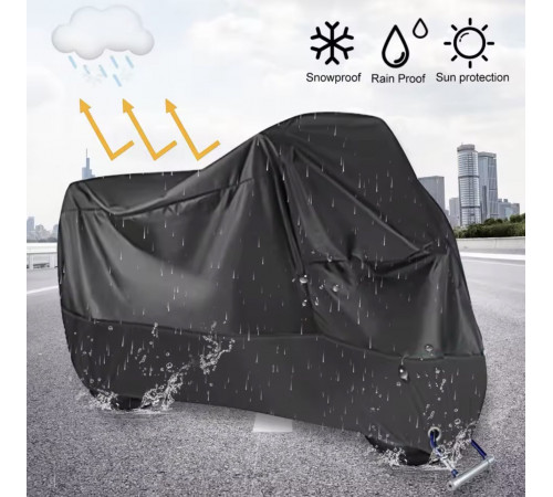 Чохол для мотоцикла, вітрозахисний, круглий, = 210T, Л-розмір ДЕШЕВШЕ XL-1587 (100)