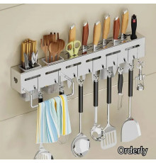 Настінна багатофункціональна стійка для зберігання 30 см **3319 **-72-20-40PCS Чорний Сірий(20)