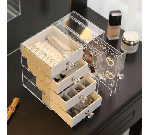 Скринька для зберігання ювелірних прикрас makeup box XL-1831 (18)