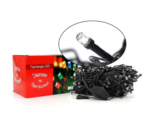 2025 ЧорнийПровід Гірлянда 300LED warm 115-5 (50)