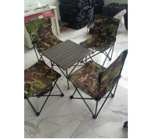 Стол +4  стула  Folding table and chair	 70-50   (4)