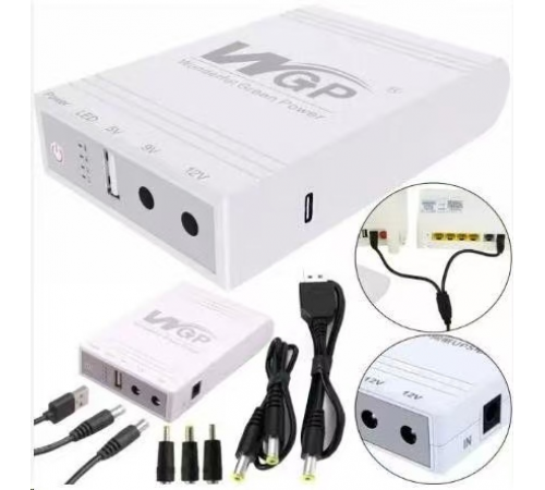Внешний аккумулятор Бесперебойник  Mini UPS WGP для роутера или медиаконвертера  5636  (50)