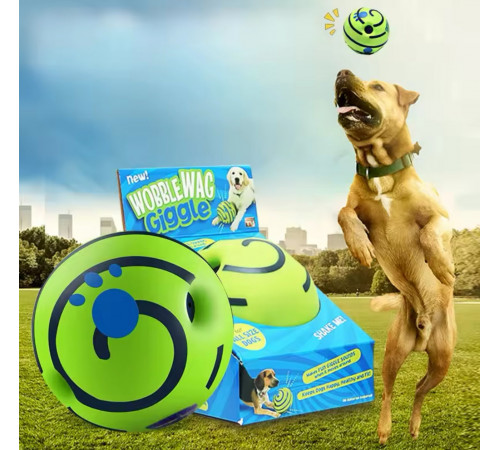М'яч Іграшка Для Тварин Іграшка для собак 12 см ДІАМЕТР Wobble Wag Giggle Ball -98 (100) (60)