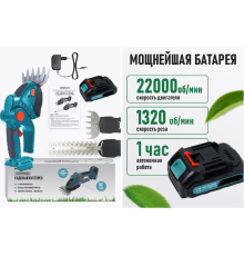 Садовий Тример КУЩОРОЗ акумуляторний для газону та чагарників 2 акк  40-40 (8)