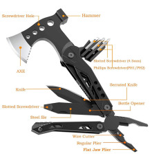 Кишеньковий Мультитул з Kni-fe Ax-e Ham-me Camping15-in-1 (30)