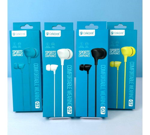 Навушники Celebrat G7 3.5mm 1.2m