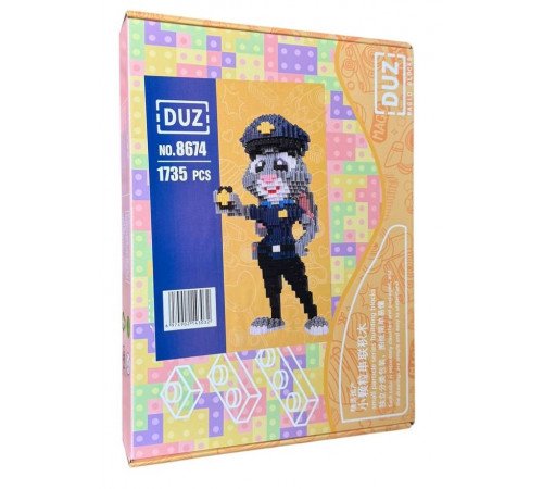 Конструктор 3D Кролик-поліцейський 8674 (1735 дет.) (39 шт)