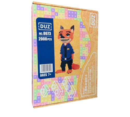 Конструктор 3D Лис 8673 (2008 дет.) (39 шт)