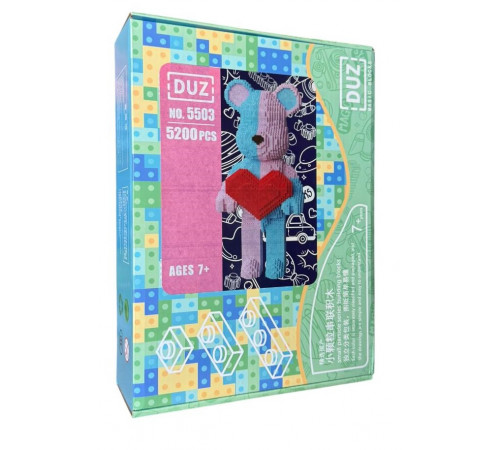 Конструктор 3D Ведмедик з серцем 5503 (5200 дет.) (24 шт)