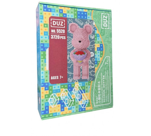 Конструктор 3D Ведмедик з букетом 5520 (3720 дет.) (24 шт)