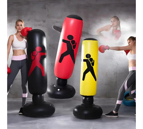 Боксерська груша-стовп надувна на підставці 160 см (40 шт)