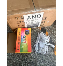 4483 2025 Білий Провід Гірлянда 8m 80 led 2,30мм Вулична Білий white wire  7-10 (20)