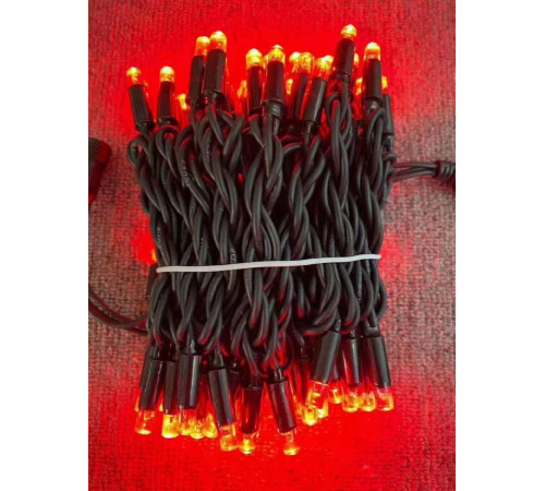 2025Черный ПроводГирлянда 8m80led 2,30мЗЕЛЕНЫЙwire still light no flash waterproof light 8-10(20)