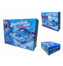 Килимок танцювальний Dancing Playmat  з музикою та підсвіткою голубий 2221-4