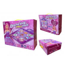 Килимок танцювальний Dancing Playmat  з музикою та підсвіткою рожевий 2221