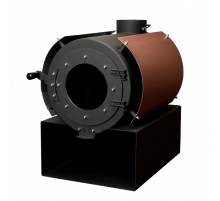 Печь дровяная отопительная DS Classic с кожухом медный