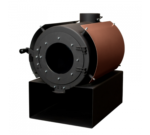 Печь дровяная отопительная DS Classic с кожухом медный