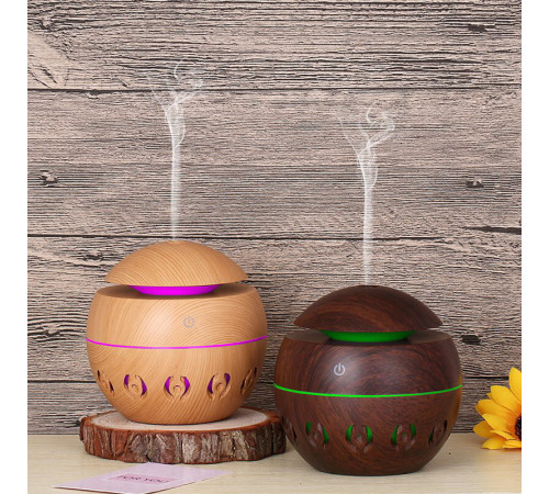 Увлажнитель-Ароматизатор воздуха ультразвуковой с подсветкой, 130 мл  цветов KJR-012  (60)