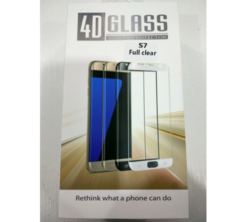РАСПРОДАЖА Панель передняя 4D GLASS S7 (gold) //