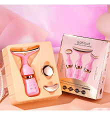 Мікрострумова омолодження шкіри -3 в 1, масажер для обличчя, шиї, масаж очей 5296 (120)