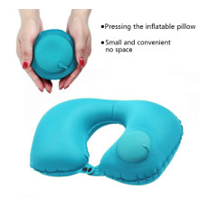 Подушка, портативна U-подібна повітряна ,підголівник для шиї (150)
