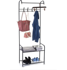 Вішалка для підлоги Corridor Rack / Стійка для одягу Чорна І БІЛА(10)