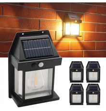 Лампа з датчиком руху 3 режими освітлення для саду, двору SOLAR WALL LAMP Kt-888 (100) (80)