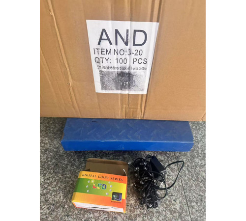 4479 2025 Чорний Провід Гірлянда 5m 80 led MIX МІКС v8dimor black with 3-20 (100)