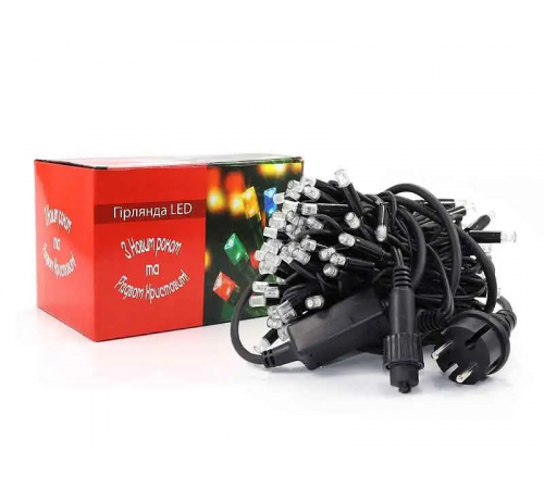 4552 2025 ЧорнийПровід Гірлянда Вулична 10M 100LED МІКС 89-10 (40)