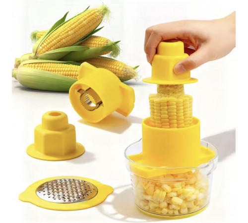 Багатофункціональний очищувач для кукурудзи, з вбудованою терткою 296(60)