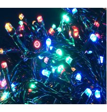 4579 2025 ЧорнийПровід Гірлянда Кульки 400LED with control color box 101-10 (30) (50)