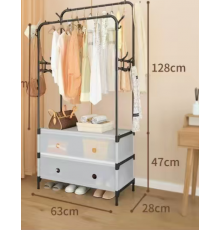 Вішалка для одягу підлогова 63*128*48*28 см 1064 (14)