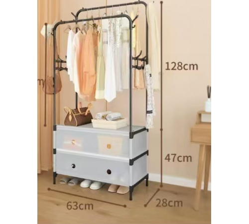 Вішалка для одягу підлогова 63*128*48*28 см 1064 (14)