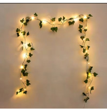 Гірлянда ЗЕЛЕНИЙ ПЛЮЩ 2,40*50 ТЕПЛИЙ SF-54 КОД 3589 (200)