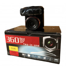 Автомобільний відеореєстратор з АНТИРАДАРОМ та Radar X7 140 градусів, HD 720P 360 2 v 1 (50)