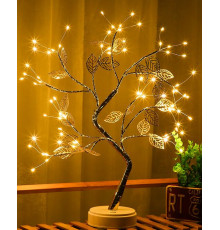 ДЕРЕВО*** Світильник настільний, НІЧНИК ДЕКОР 72 лід LED 5414 5469(48)