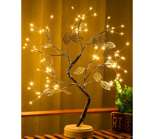 ДЕРЕВО*** Світильник настільний, НІЧНИК ДЕКОР 72 лід LED 5414 5469(48)