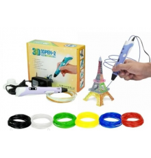 3d ручка рожева,жовта, фіолетовий берюза (50)